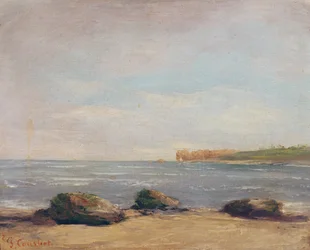 La spiaggia di Etretat, 1872